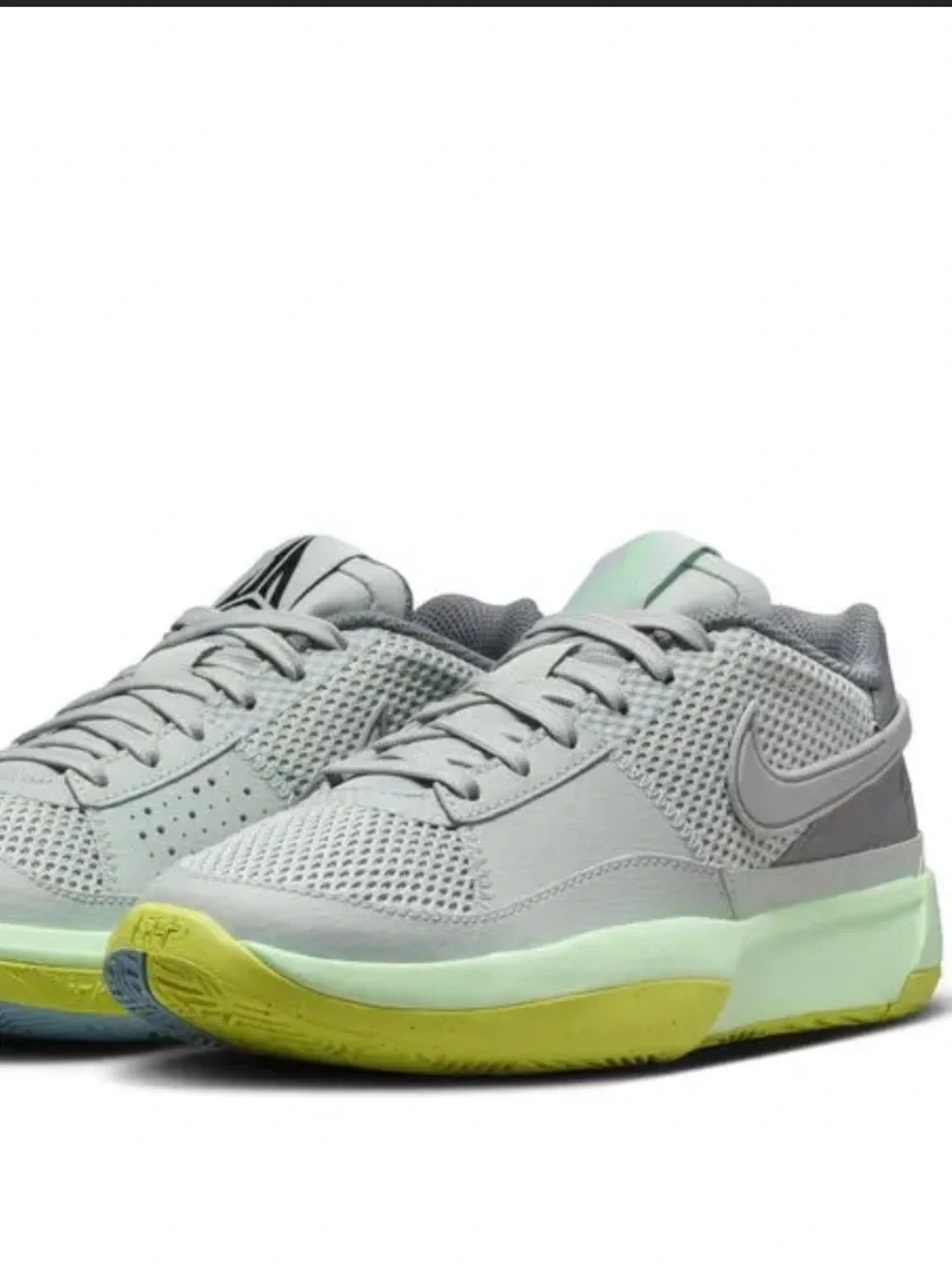 Nike Ja 1 Light Silver/Cyber sneaker size 8.5